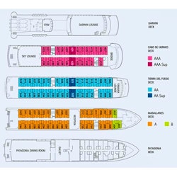 Deckplan der Stella Australis – © Stella Australis