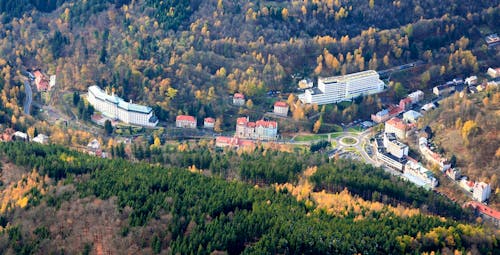 Jachymov aus der Luft &ndash; &copy; Kurhotel Behounek in Jachymov