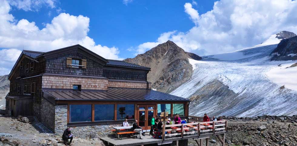 Similaunhütte von Außen&nbsp;&ndash;&nbsp;&copy;&nbsp;Similaunhütte