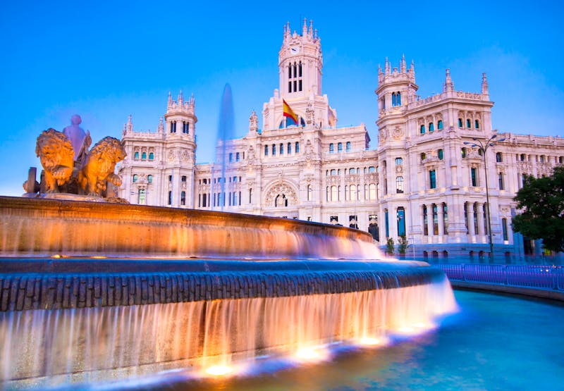 Postamt Madrids im Plaza de la Cibeles - ©Matej Kastelic - Adobe Stock