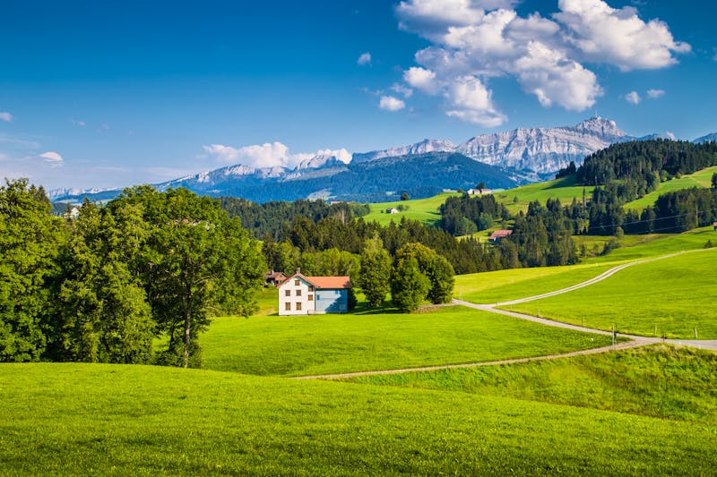 Appenzellerland mit Säntis im Hintergrund - ©JFL Photography - Fotolia