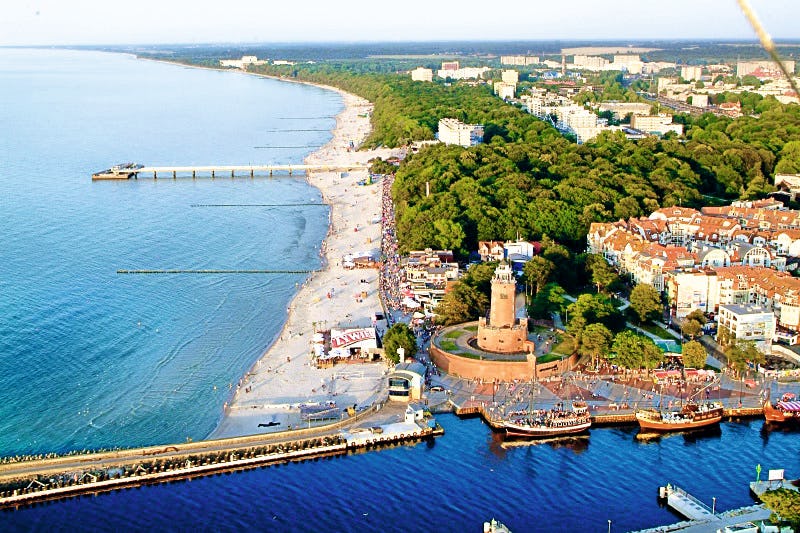 Blick auf Kolberg – © Kurhotel Ikar Plaza