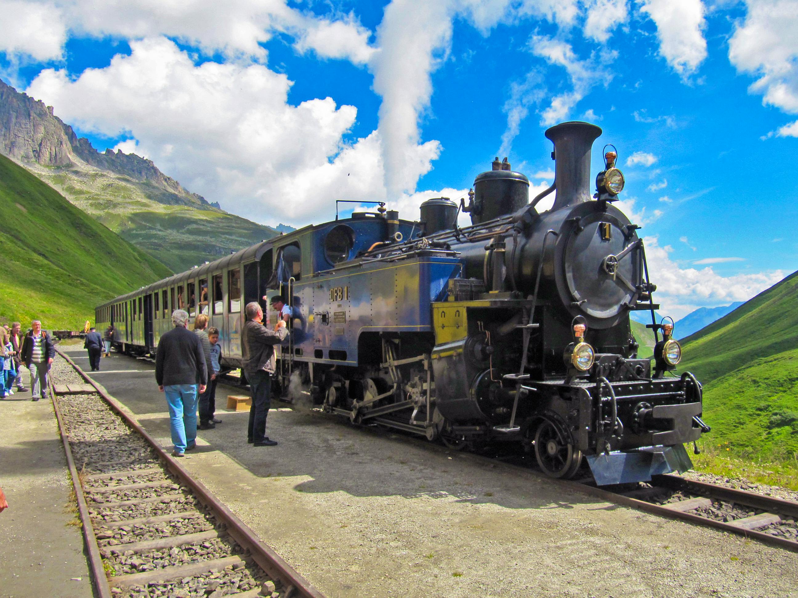Fahrt mit der Furka-Dampfbahn – © Eberhardt TRAVEL - Annette Weise