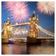 Tower Bridge mit Feuerwerk – © Melinda Nagy - Fotolia
