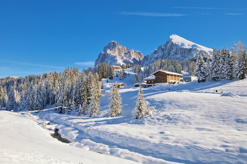 Südtiroler Berge im Winter - ©Yamagiwa - Fotolia