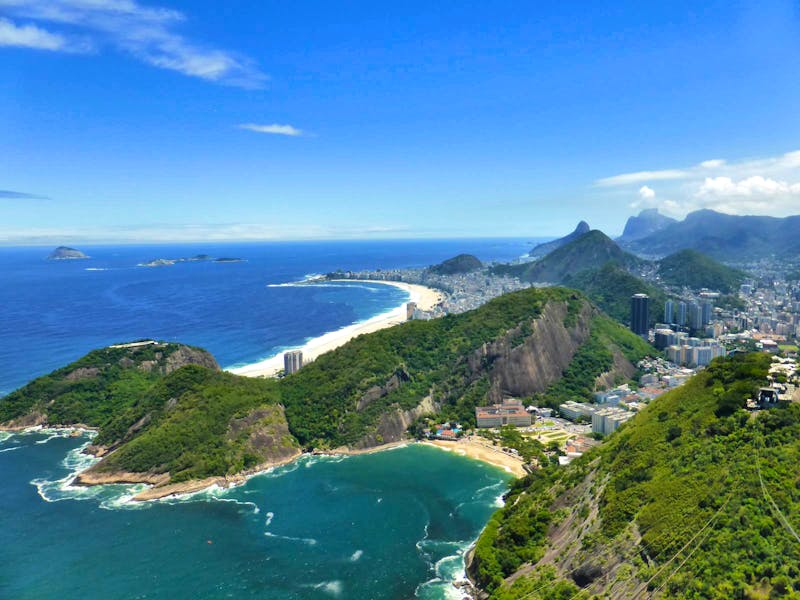 Blick vom Zuckerhut auf die Copacabana in Rio de Janeiro - ©Eberhardt TRAVEL
