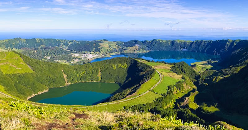 Blick auf die Lagunen von Sete Cidades auf den Azoren - ©manfredbohn - Fotolia