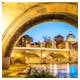 Rom - Tiberbrücken und Petersdom – © jon_chica - Fotolia