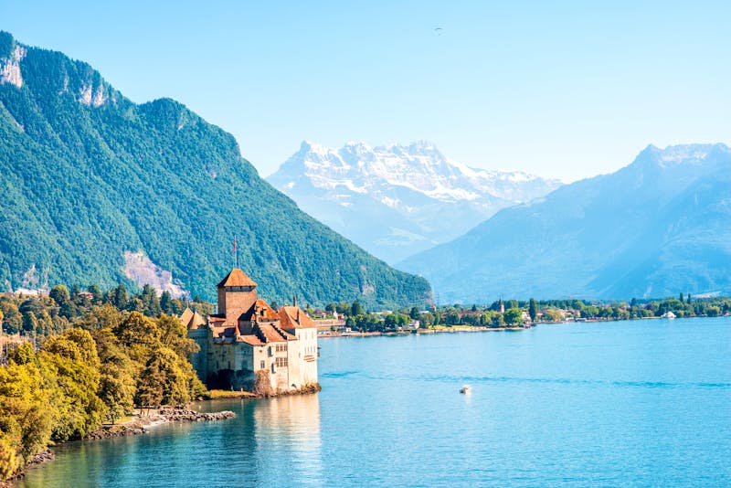 Genfer See mit Schloss Chillon - ©rh2010 - Fotolia