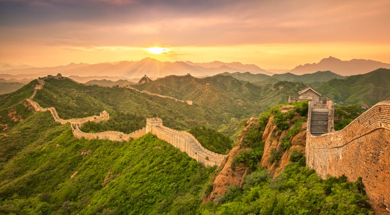 Chinesische Mauer_Sonnenuntergang - ©powerstock - Fotolia
