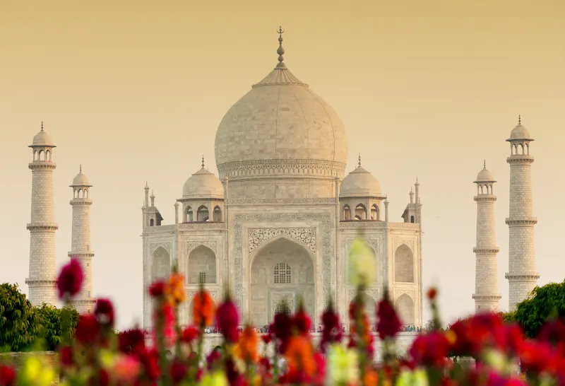 TajMahal_Agra_Blumen - &copy;Rechitan Sorin - Fotolia