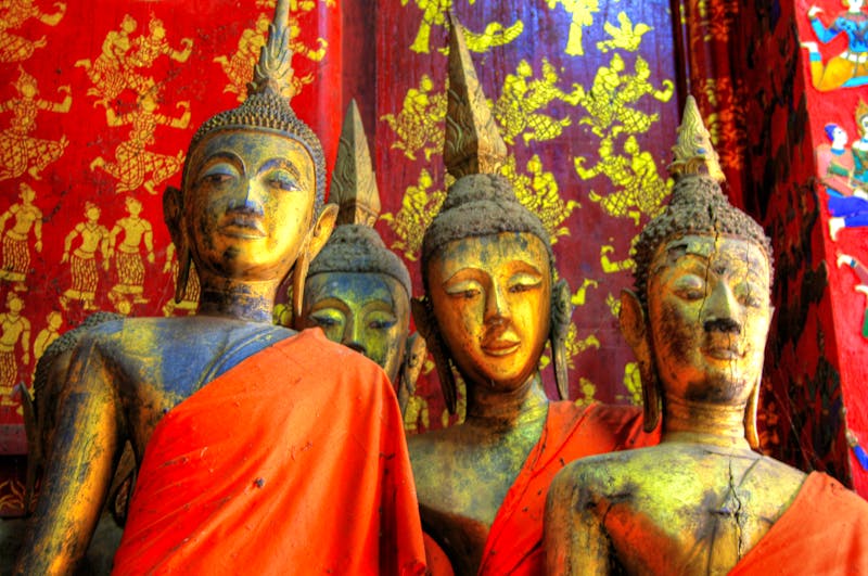 Skulpturen im Tempel von Luang Prabang - ©XtravaganT - Fotolia