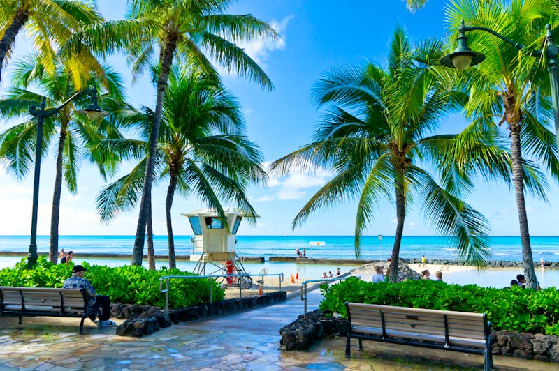 Strand von Honolulu - Hawaii - ©MF - Fotolia