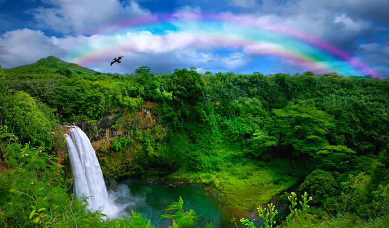 Wasserfall auf Kauai - &copy;Katrina Brown - Fotolia