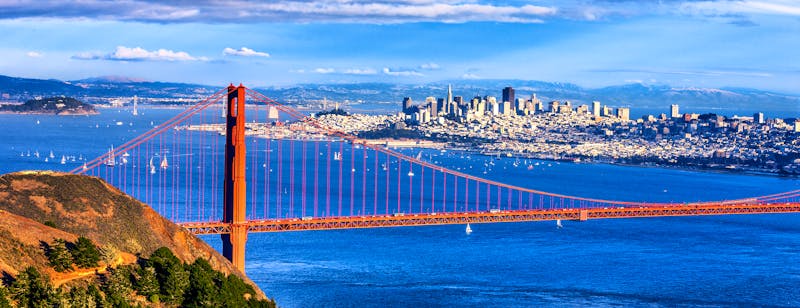 San Francisco mit Golden Gate Bridge - ©Frédéric Prochasson - Fotolia