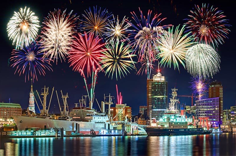 Feuerwerk in Hamburg - ©motorradcbr - Fotolia