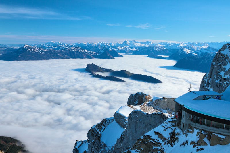 Zentralschweiz – Blick vom Pilatus über die Alpen - ©photobeginner – AdobeStock