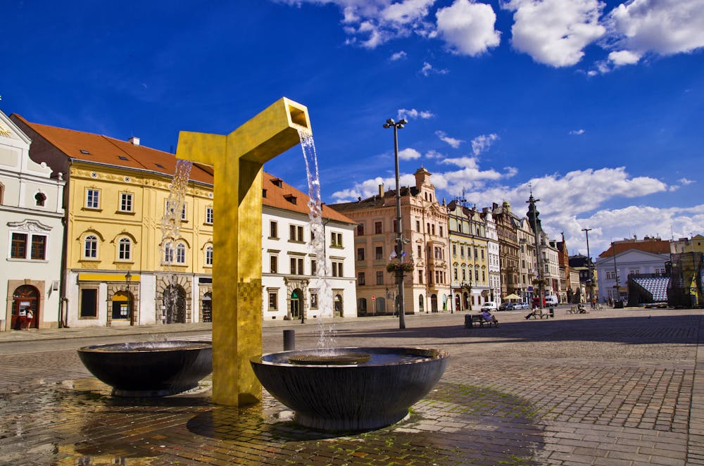 Springbrunnen auf dem Marktplatz von Pilsen &ndash; &copy; sushaaa - Fotolia