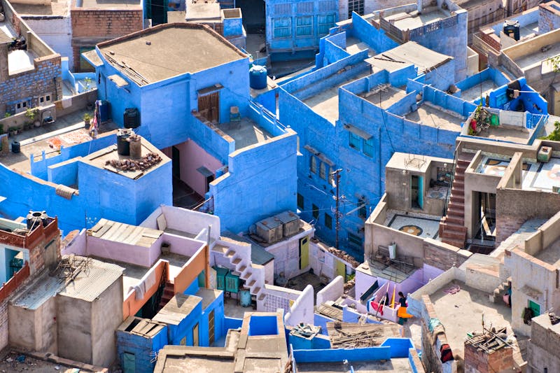 Blaue Häuser von Jodhpur - ©Luciano Mortula - AdobeStock