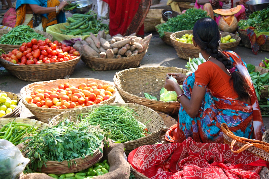 Händlerin - Markt in Jaipur – © JFBRUNEAU - Fotolia