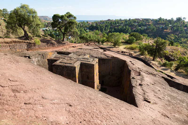 Äthiopien – Felsenkirche Bet Giyorgis in Lalibela - &copy;Fredy Thrig - Fotolia