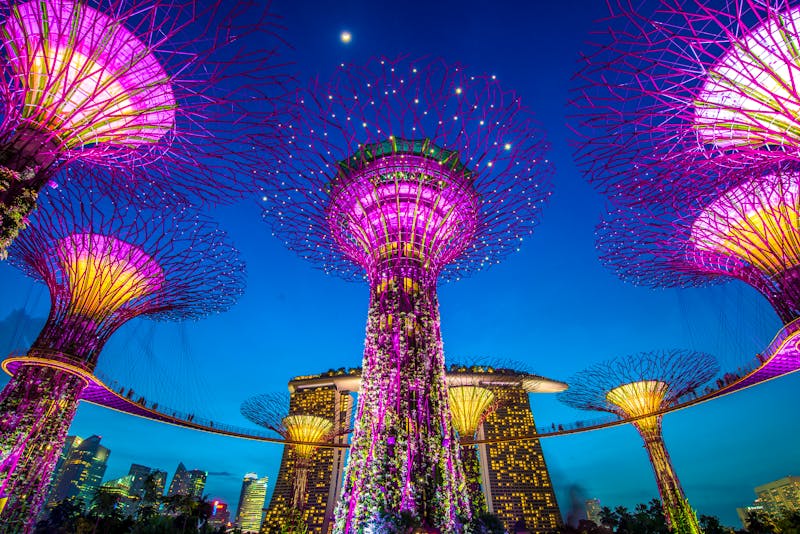 Singapur_Marina-Gardens_Abendstimmung - ©martinhosmat083 - Fotolia