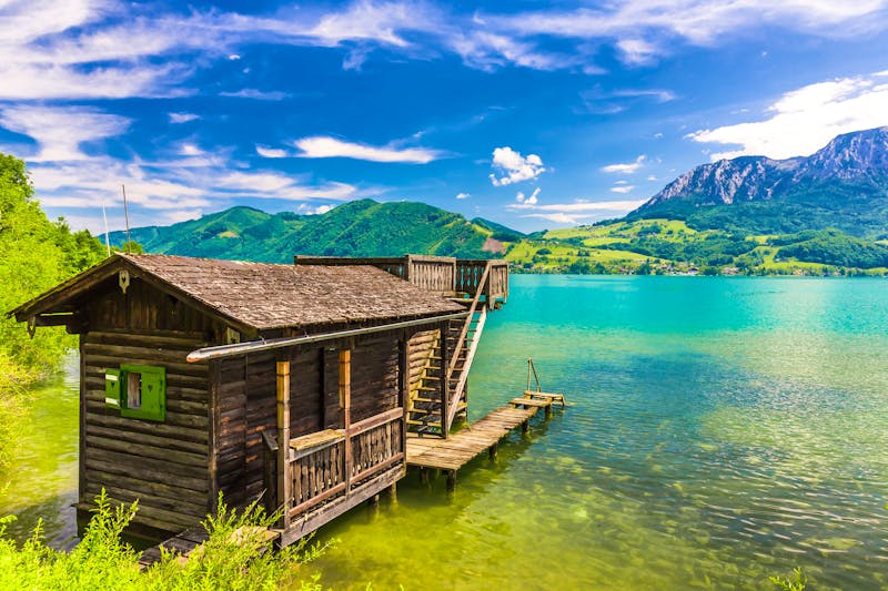 Salzkammergut – Bootshaus am Attersee - ©A. Karnholz - AdobeStock