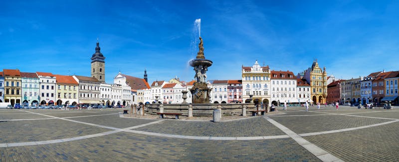 Budweis – Marktplatz-Panorama - ©Mikhail Markovskiy – AdobeStock