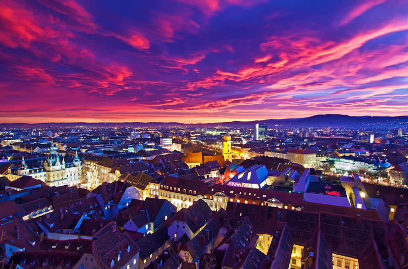 Graz bei Nacht  - &copy;MP Photography - Fotolia