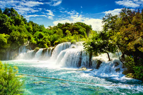 Wasserfall im Krka Nationalpark &ndash; &copy; pershing - stock.adobe.com