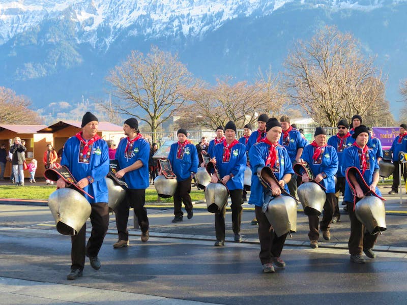 201 Silvester im Berner Oberland - Interlaken - Neujahrstag - Trychler-Gruppe - ©Annette Weise