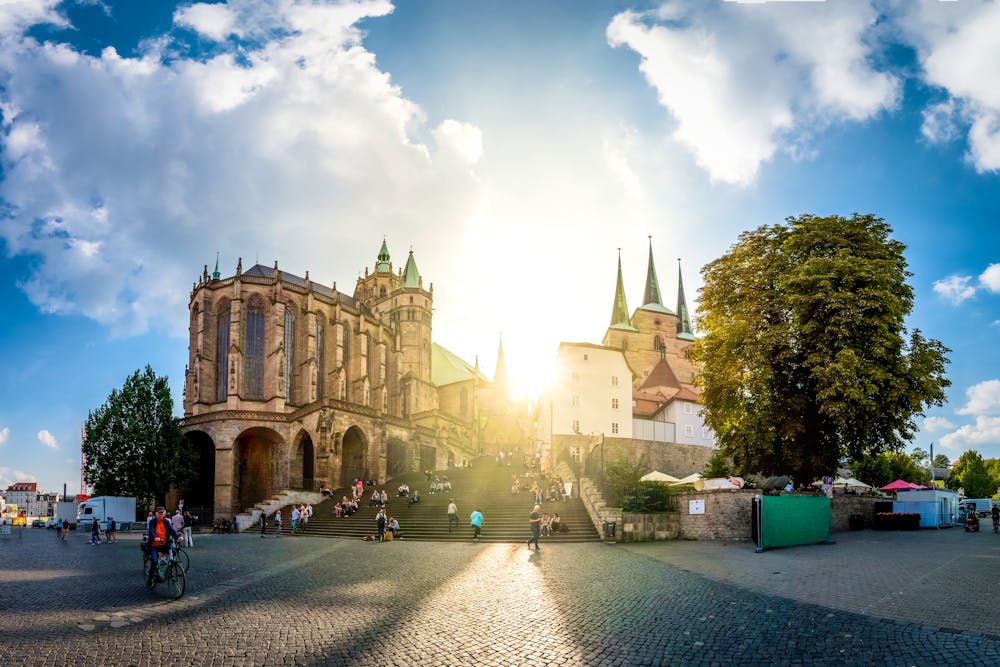 Erfurter Dom und Severikirche &ndash; &copy; pure-life-pictures - Adobe Stock