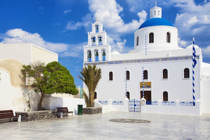 Kirche in der Stadt Oia auf der Insel Santorini - ©©pop_gino - stock.adobe.com