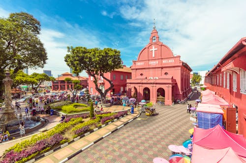 Malaysia - Der beeindruckende Rote Platz in Malakka  &ndash; &copy; ©navintar - stock.adobe.com