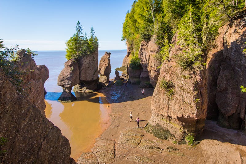 Die Gesteinsformationen Hopewell Rocks am Bay of Fundy - ©©Lucie - stock.adobe.com