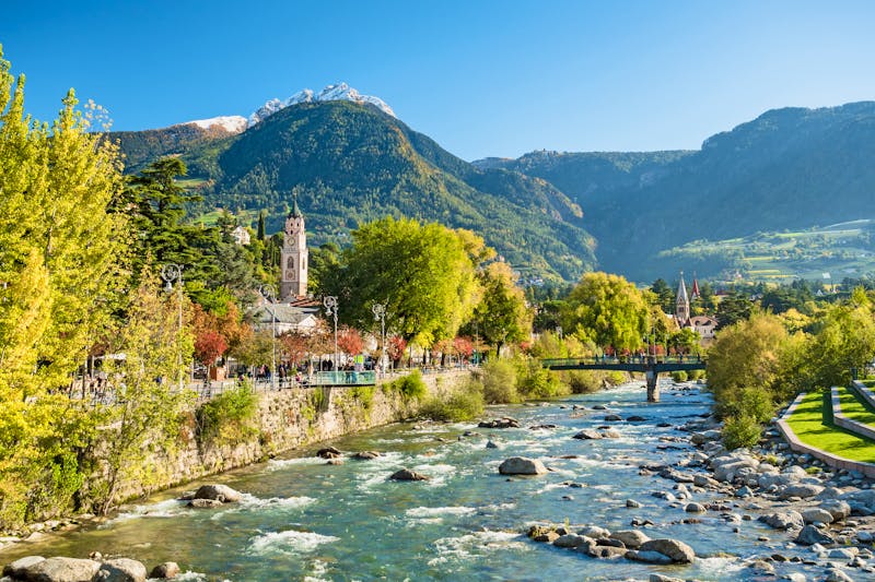 Italien - Die Etsch in Meran  - ©M. Schoenfeld-adobestock