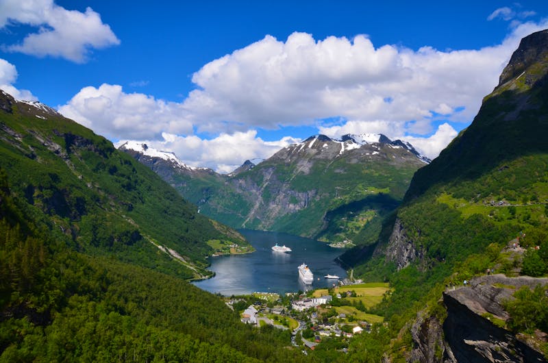 Geirangerfjord, Blick nach Geiranger - ©Konrad Füssel