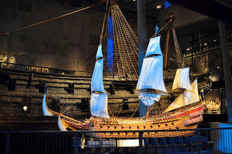 Das Model der Vasa mit Segeln - ©Martin BÜchner