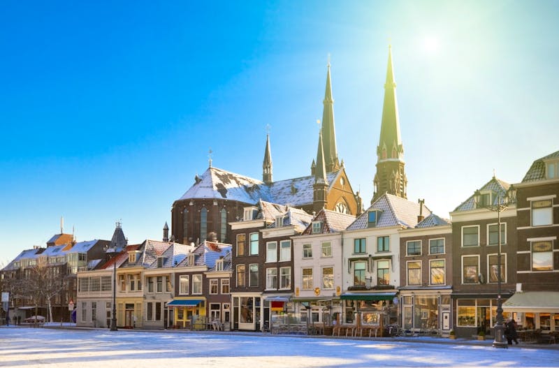 Niederlande - Delft im Winter  - ©©dvoevnore - stock.adobe.com
