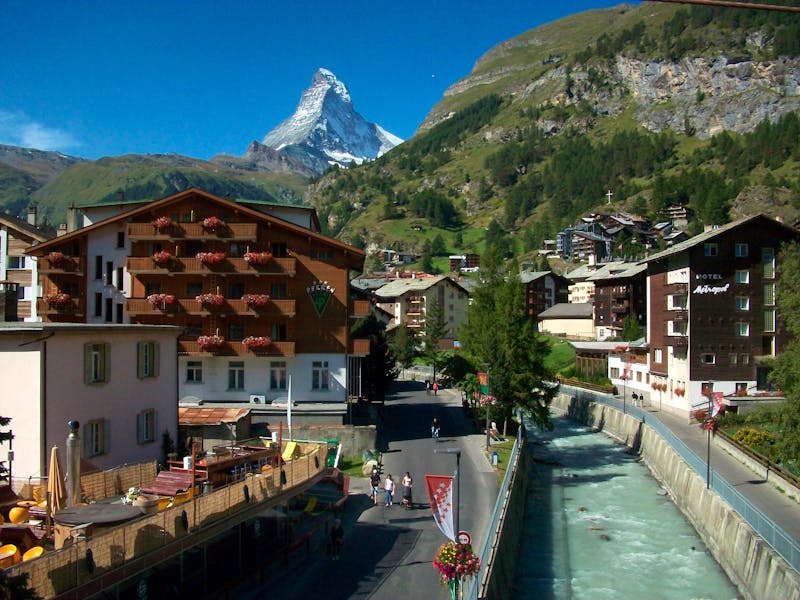 Zermatt mit unserem Hotel - ©Steffen Mucke