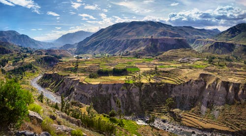Terrassenfelder am Colca-Fluss, Colca Canyon &ndash; &copy; petr - Adobe Stock