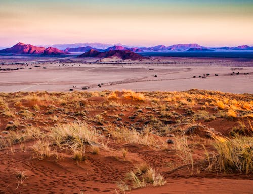 Sunset on Namib Naukluft Park, Sesriem, Namibia – © ©maraduchetti - stock.adobe.com