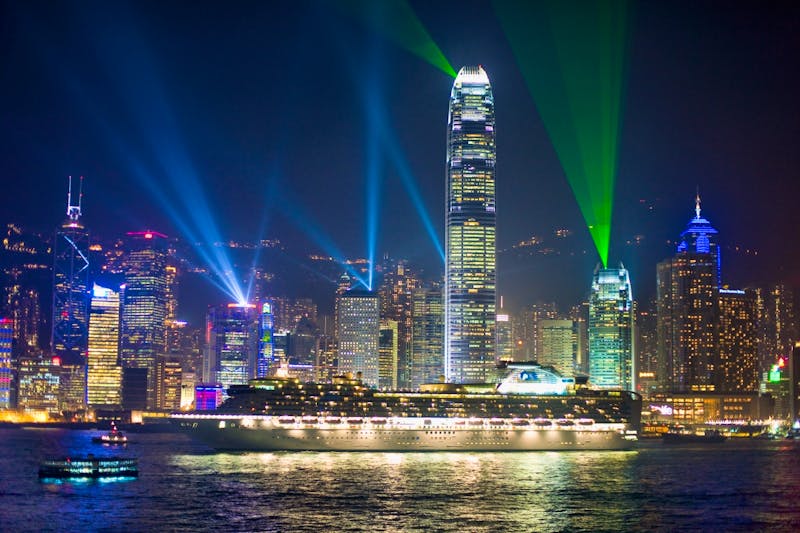 Kreuzfahrtschiff Diamond Princess in Hongkong - ©Princess Cruises
