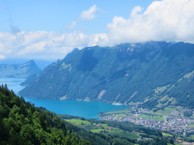 Ausflug zum Stoos und Fronalpstock - Blick auf Brunnen und den Vierwaldstättersee - ©Annette Weise