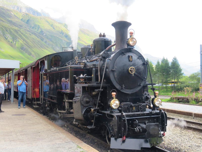 Fahrt mit der Furka-Dampfbahn - ©Annette Weise