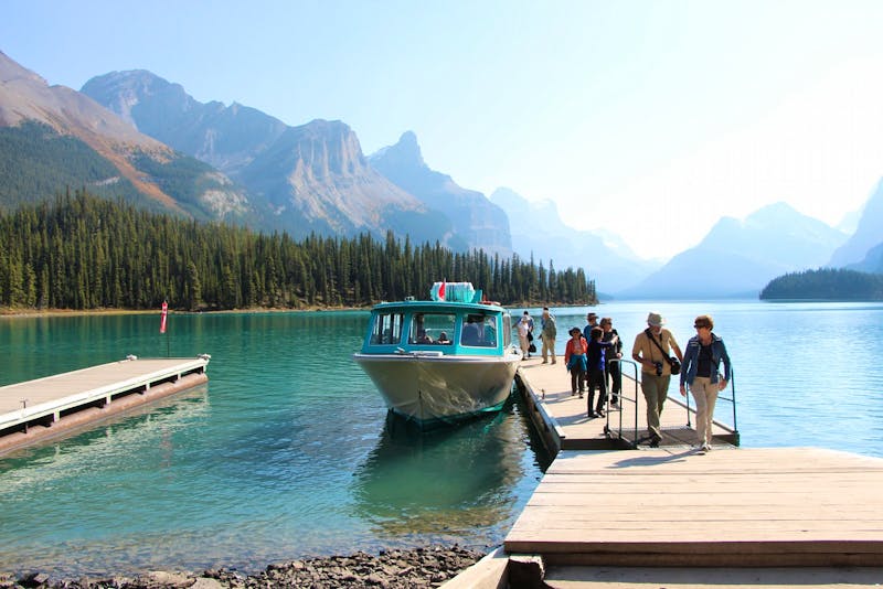 Bootsfahrt auf dem Maligne Lake im Jasper-Nationalpark - ©Eberhardt TRAVEL