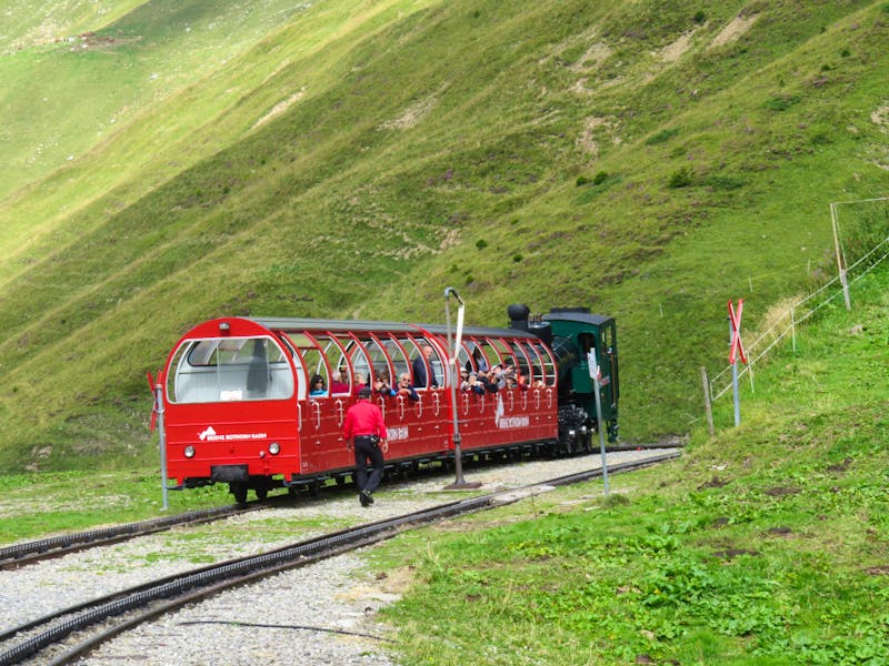 Fahrt mit der Brienzer Rothornbahn - Blick auf den Brienzersee - ©Annette Weise