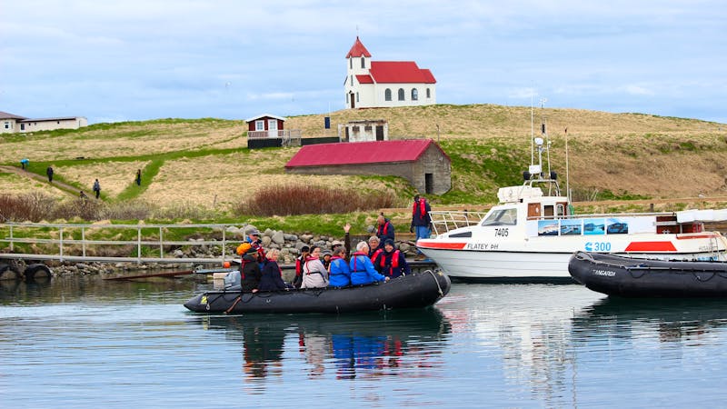 Flatey mit Ocean Diamond - ©Iceland ProCruises
