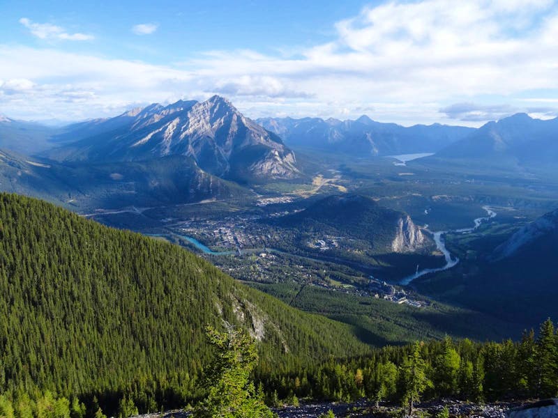 Blick vom Sulphur Mountain auf Banff - ©Eberhardt TRAVEL
