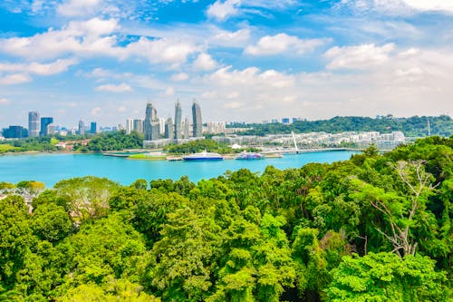 Singapur aus der Sicht von Sentosa Island. &ndash; &copy; napa74 - stock.adobe.com